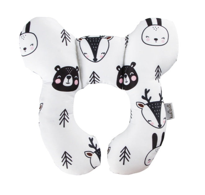 Infant Pillow Baby Bed U-Shaped Safety Seat Neck Guard Fixed Stereotyped Stroller Pillow